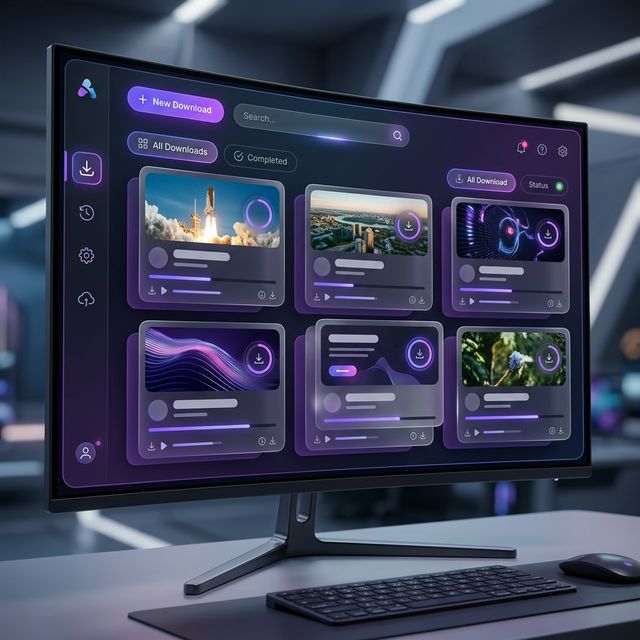 Sora Downloader Interface Mockup